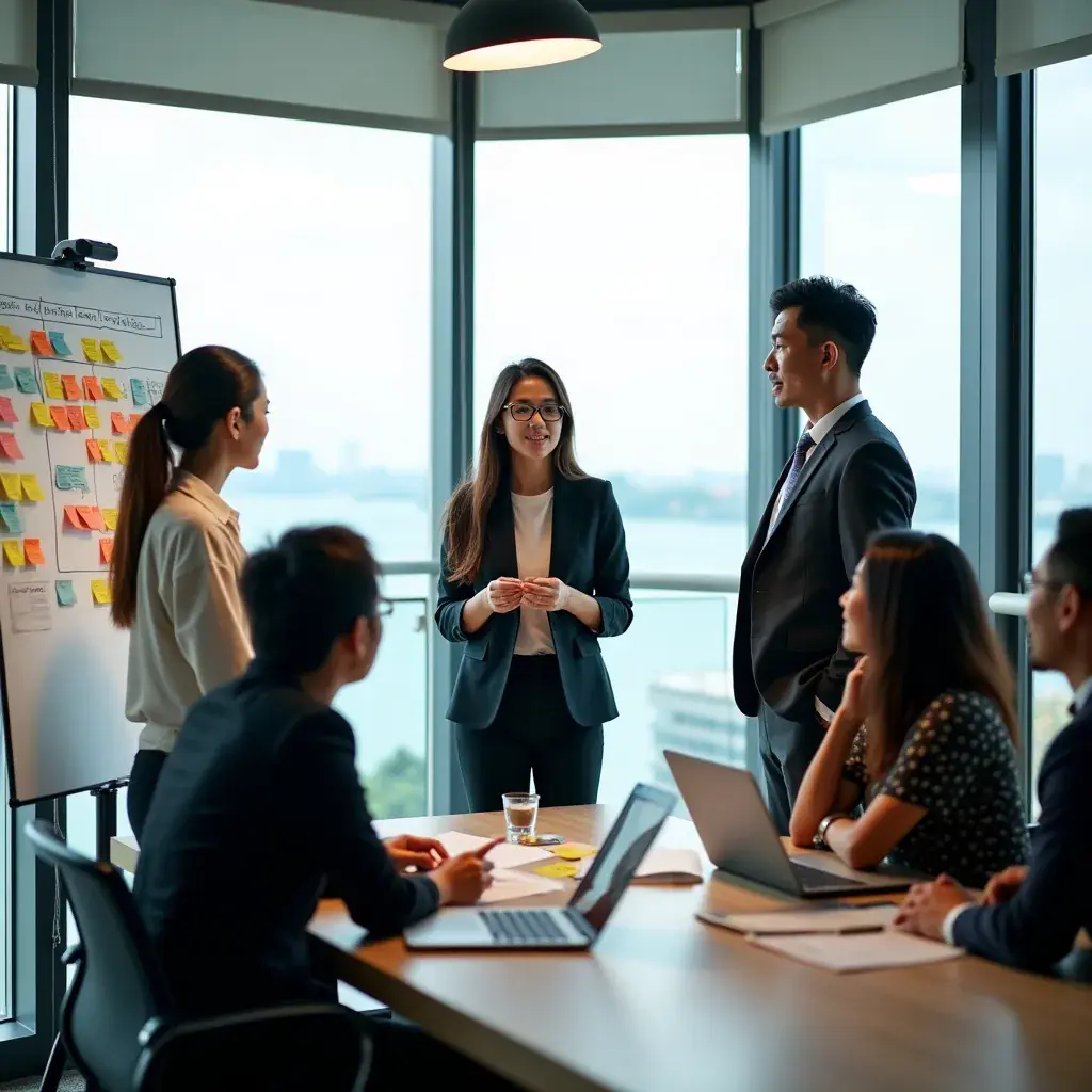 Modern office workspace